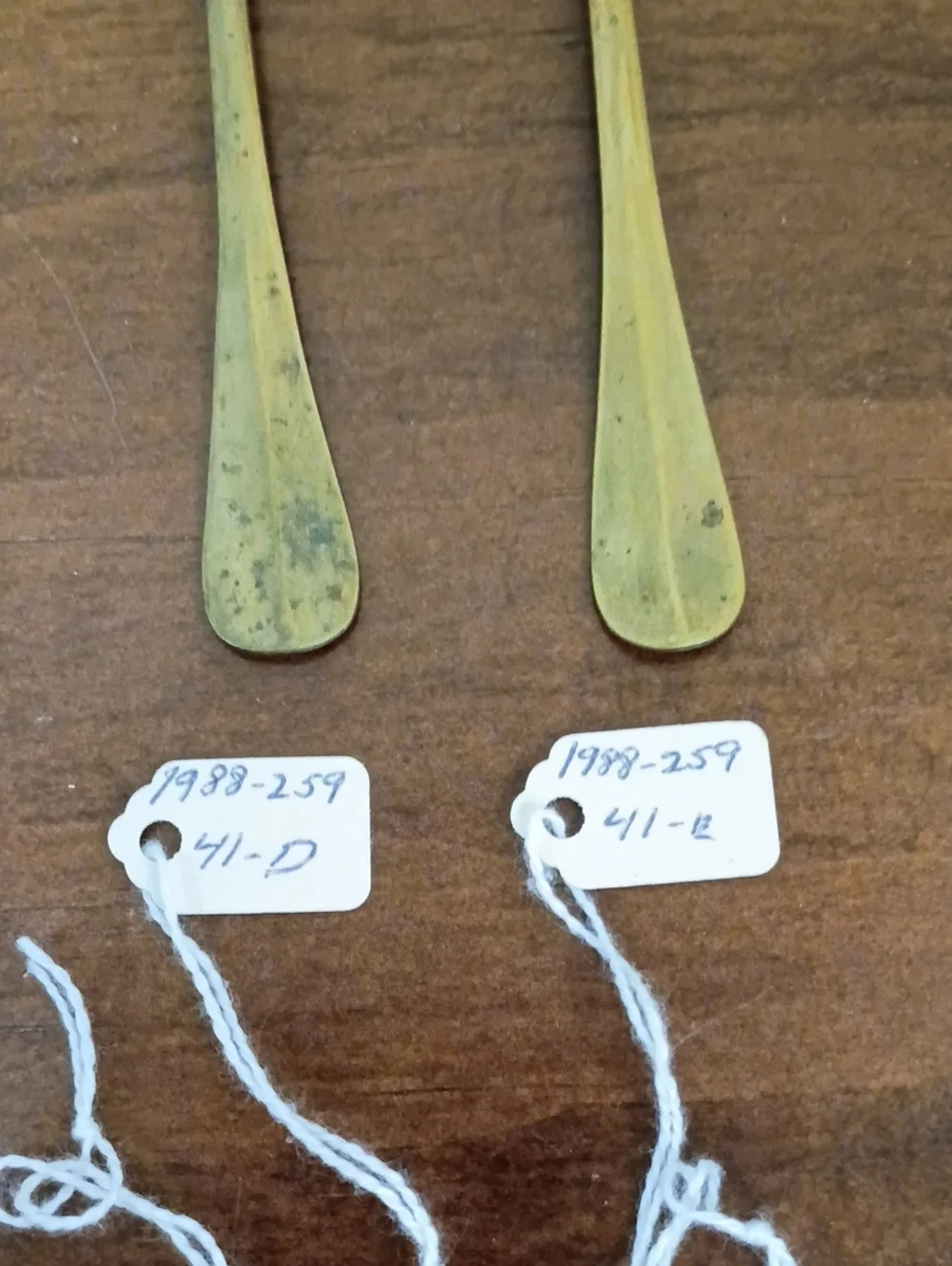 Brass Dessert Forks, Set Of 5 - Vintage!